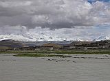 17 Cho Oyu With Monsoon Flooded Tingri Plain And Tingri Village In 2005